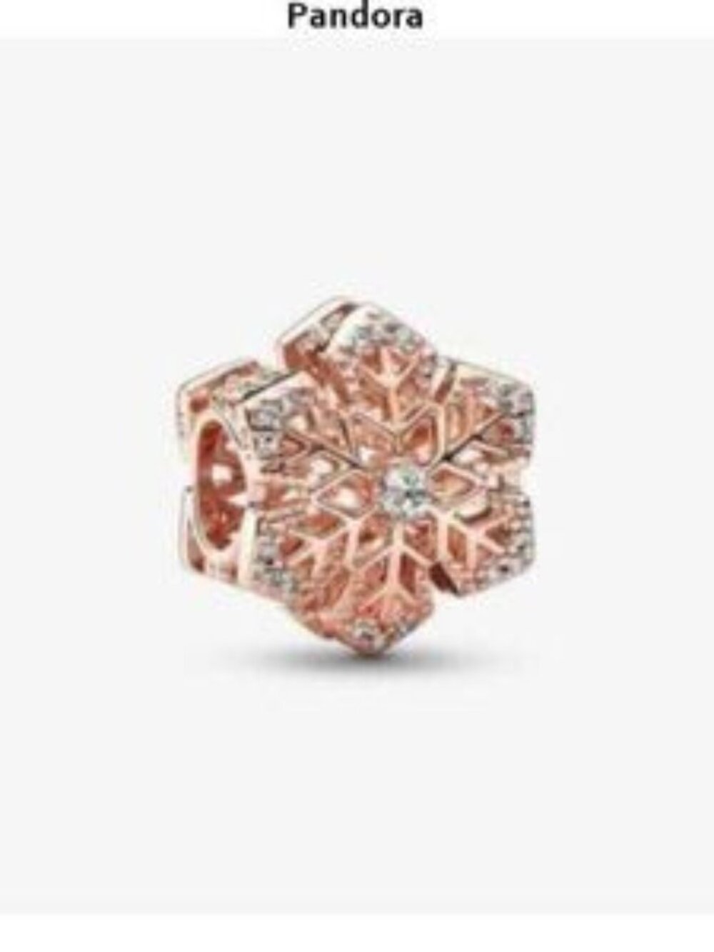 Pandora Rose Gold Snowflake Charm